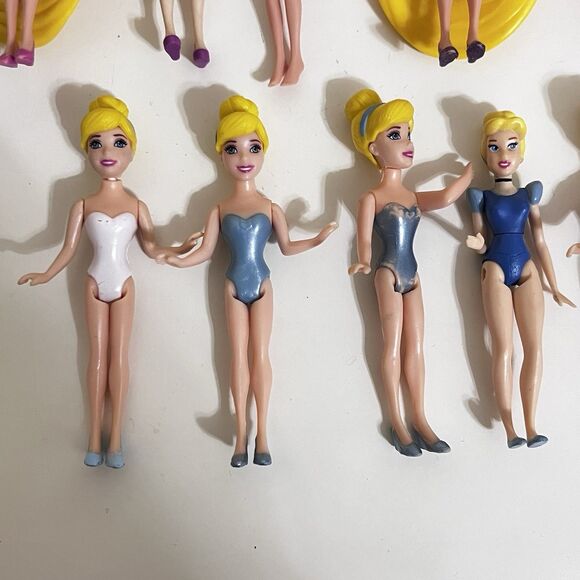 Disney Princess Little Kingdom MagiClip Dolls Lot of 23 Ariel Cinderella Aurora - Picture 7 of 15